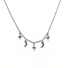 Minimalist necklace silver