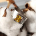 Wide ring with yellow stone