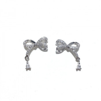 Sparkly bow earrings #2